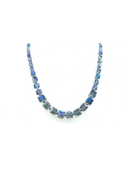 Collier IKITA cubes bleus