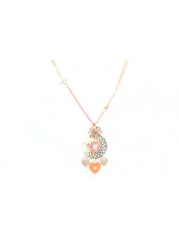 Collier IKITA rosace rose...