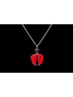 Collier sautoir coccinelle...