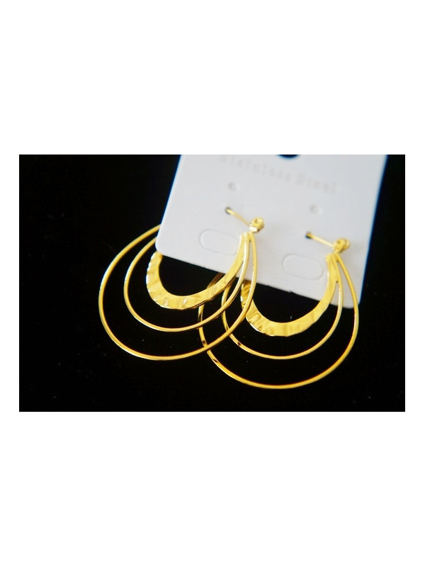 Boucles d'oreilles Acier Inoxydable BOGCMKTPD0513-054