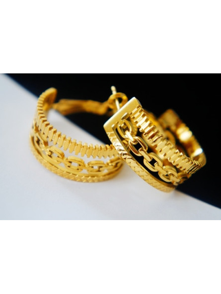 Boucles d'oreilles Acier Inoxydable BOGCMKTPD0513-083