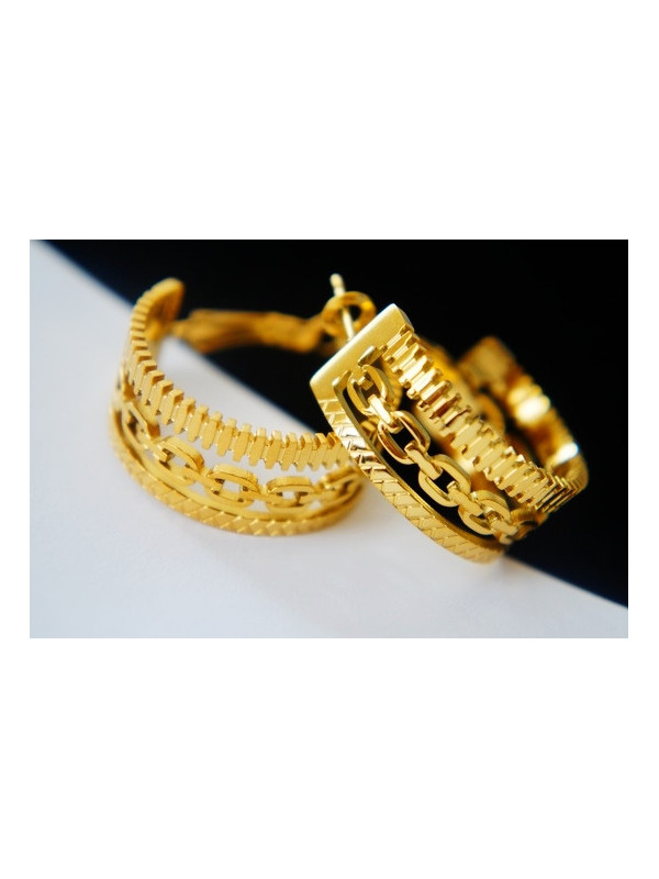 Boucles d'oreilles Acier Inoxydable BOGCMKTPD0513-083