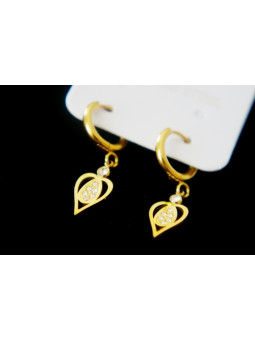 Boucles d'oreilles Acier Inoxydable BOGCMKTPD0513-092