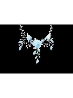 Collier IKITA bouquet tissu...